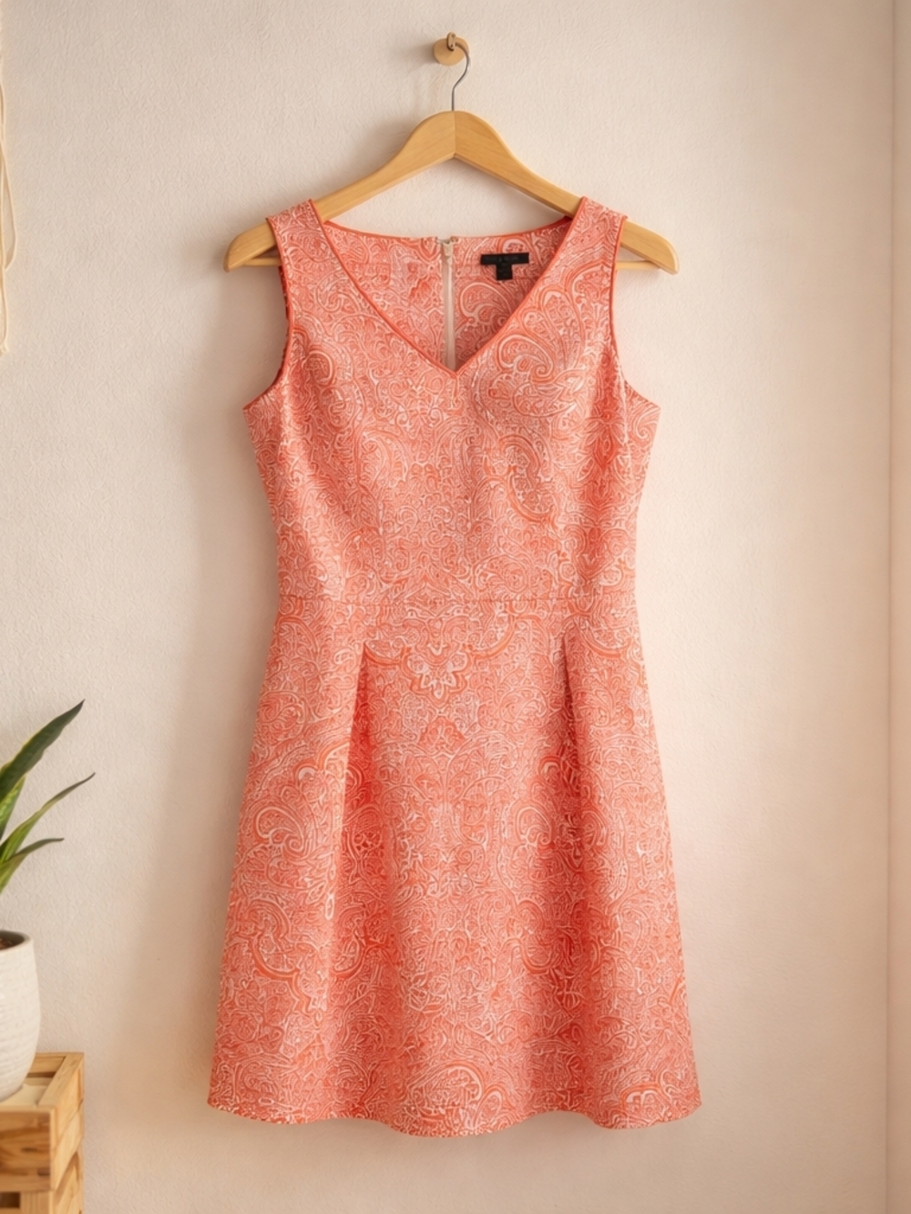 Tommy Hilfiger Coral Paisley Fit & Flare Sz.8 Dress Preppy Classic Quiet Luxury - Picture 15 of 15